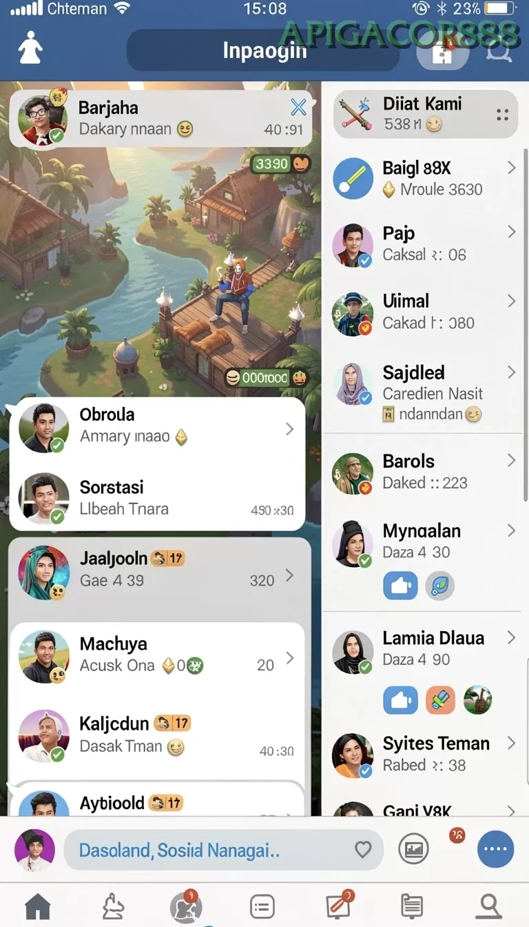 Cuplikan layar ATM138 — menu navigasi