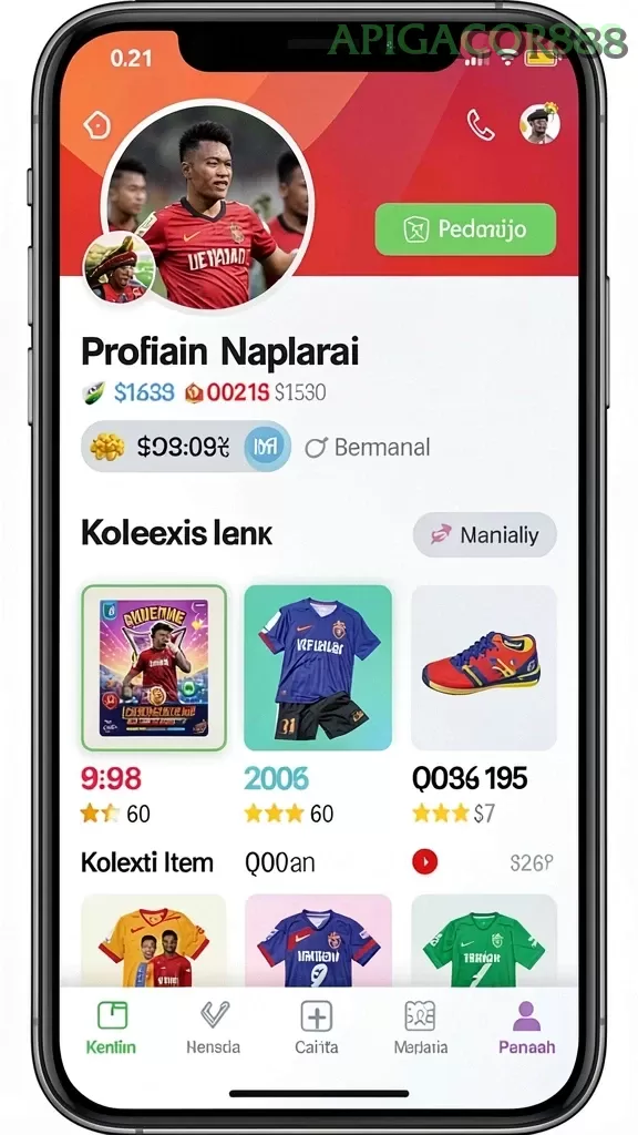 Cuplikan layar VIP188 — halaman utama